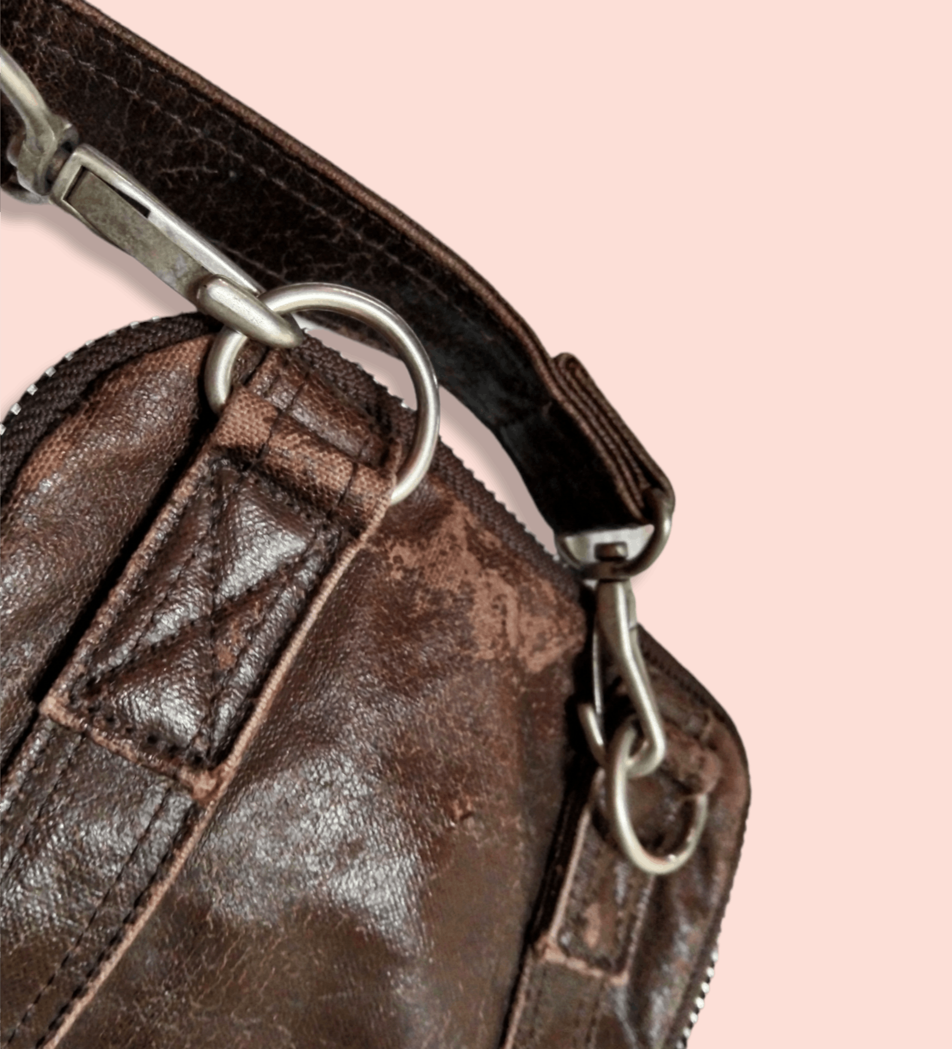 Japanese Brand VINTAGE TRASHED MINI PORTER CROSSBODY SLING MINI Size ONE SIZE - 14 Thumbnail
