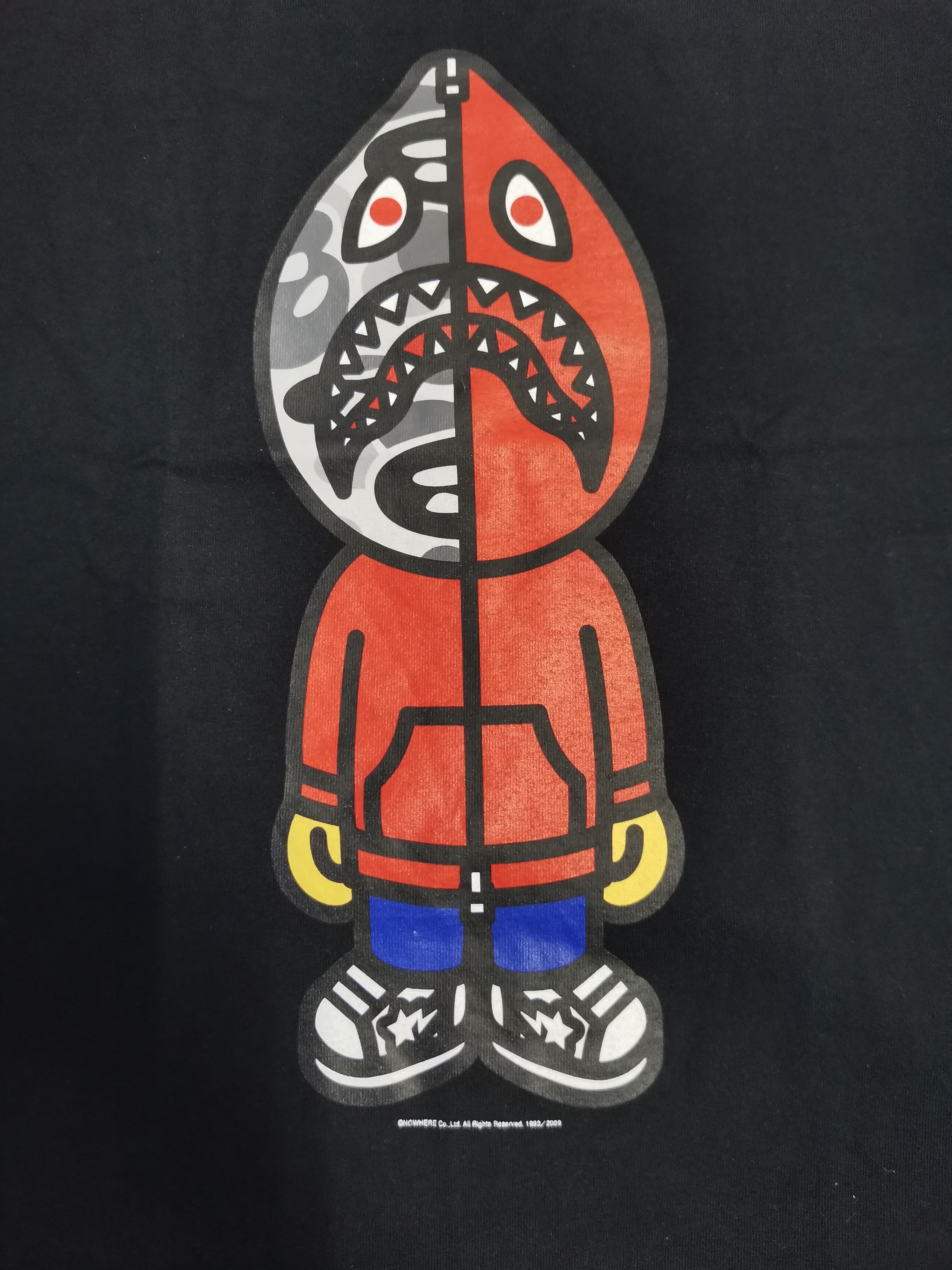 image of A Bathing Ape Bape Shark Ladies Tee Unworn in Black, Women's