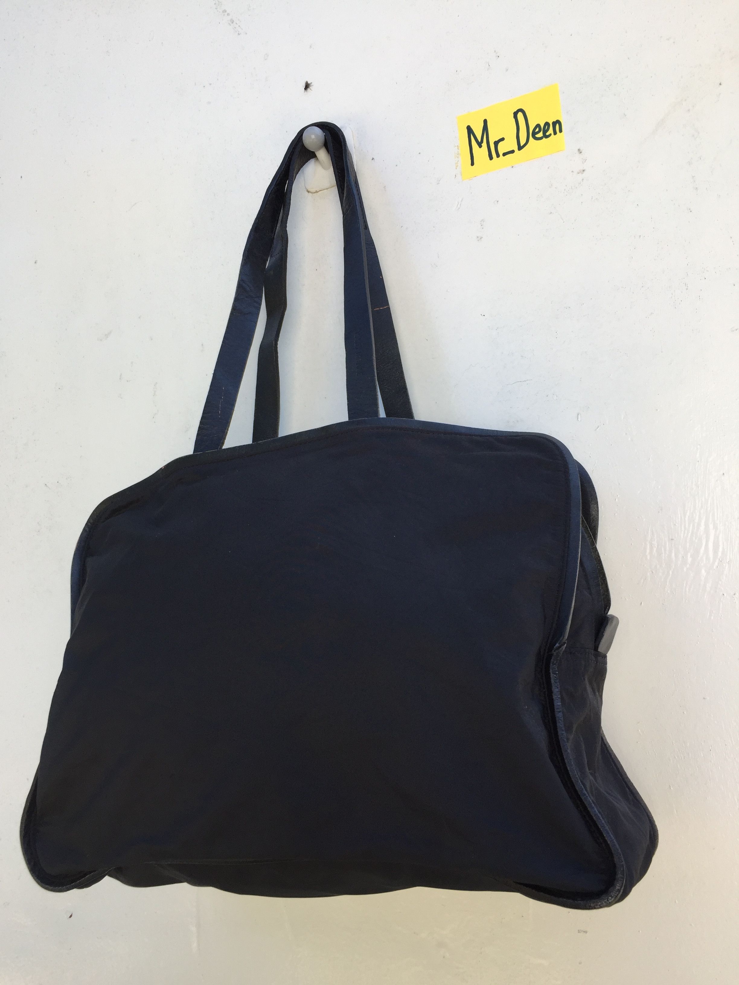 Issey Miyake RARE ISSEY MIYAKE BAG CANVAS GENUINE LEATHER VINTAGE Size ONE SIZE - 6 Thumbnail