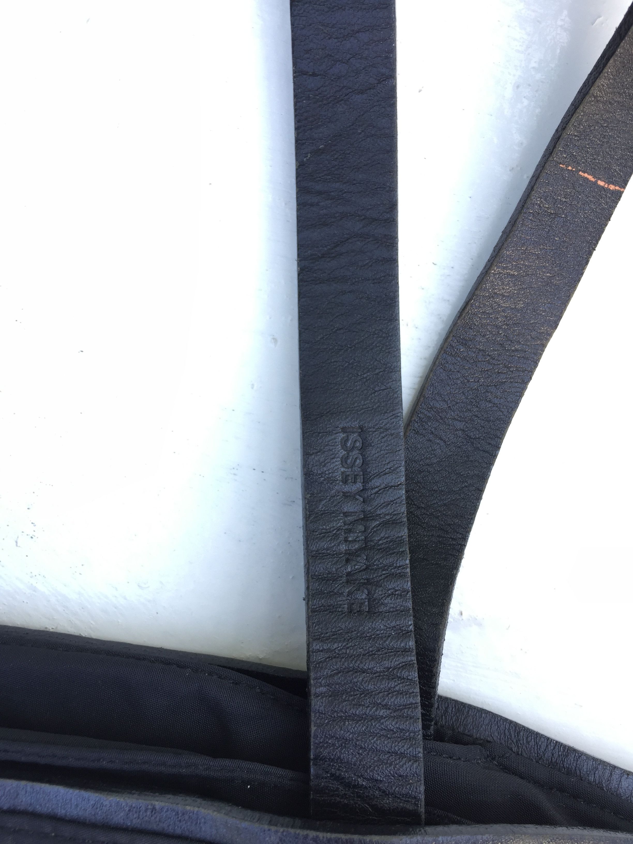 Issey Miyake RARE ISSEY MIYAKE BAG CANVAS GENUINE LEATHER VINTAGE Size ONE SIZE - 15 Thumbnail