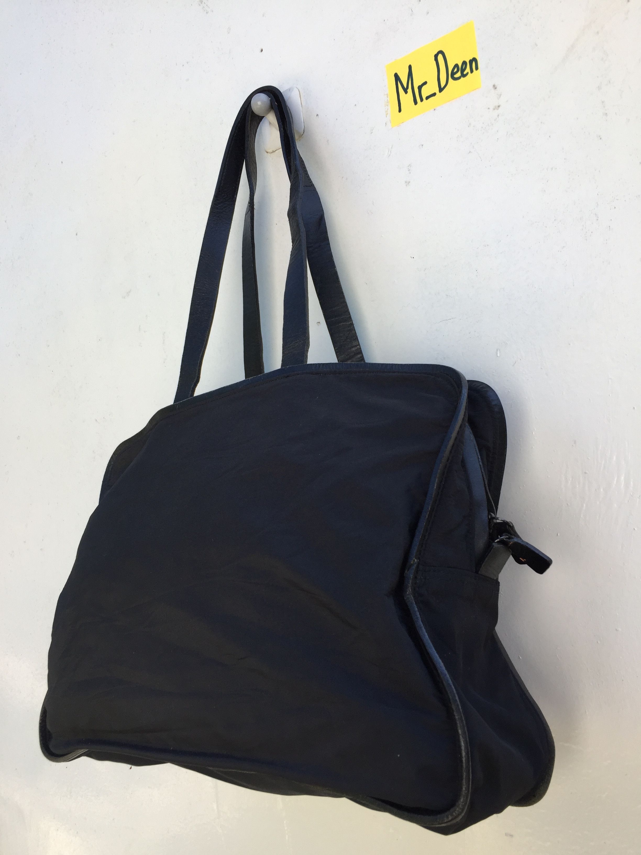 Issey Miyake RARE ISSEY MIYAKE BAG CANVAS GENUINE LEATHER VINTAGE Size ONE SIZE - 3 Thumbnail