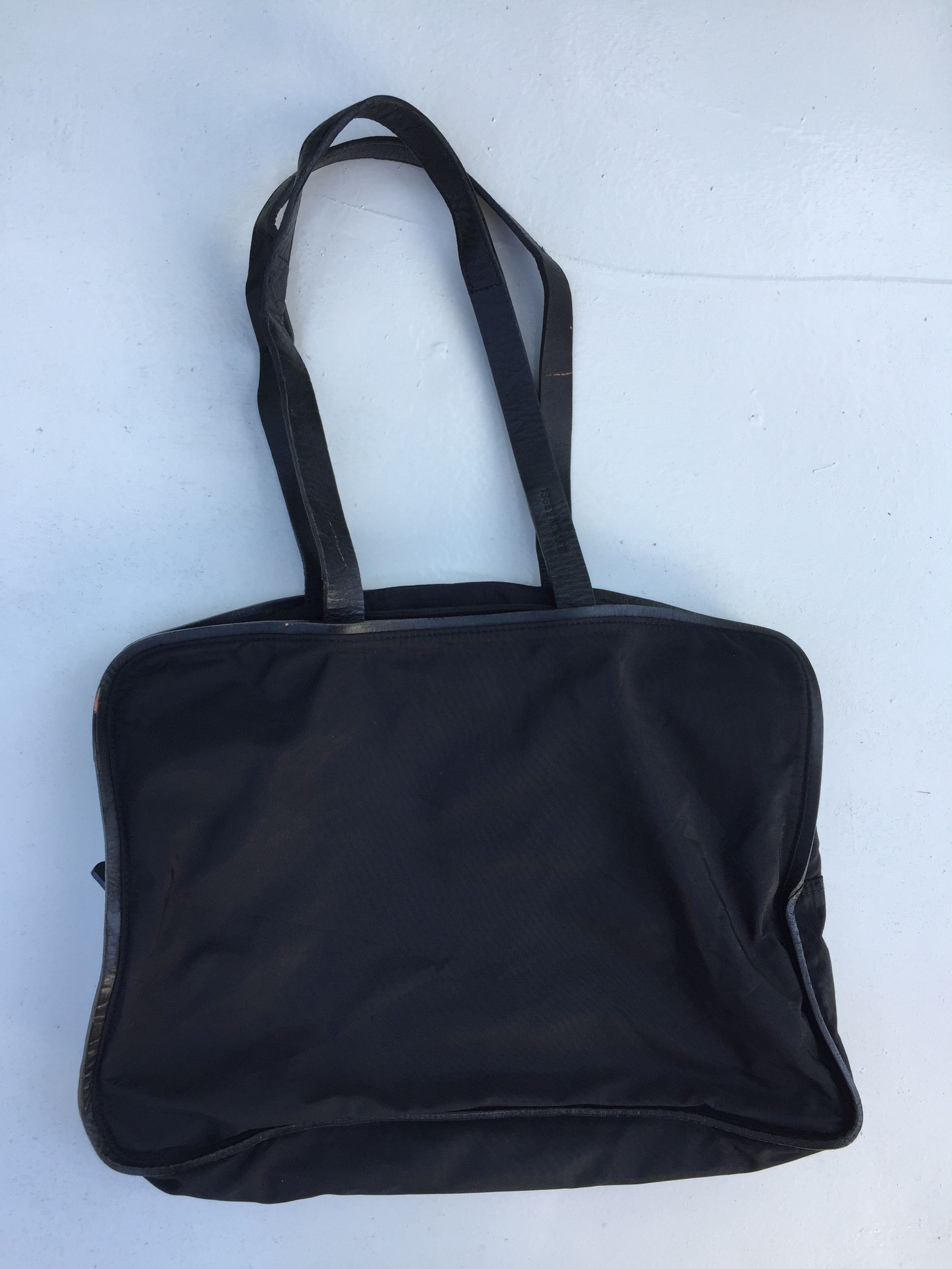 Issey Miyake RARE ISSEY MIYAKE BAG CANVAS GENUINE LEATHER VINTAGE Size ONE SIZE - 14 Thumbnail