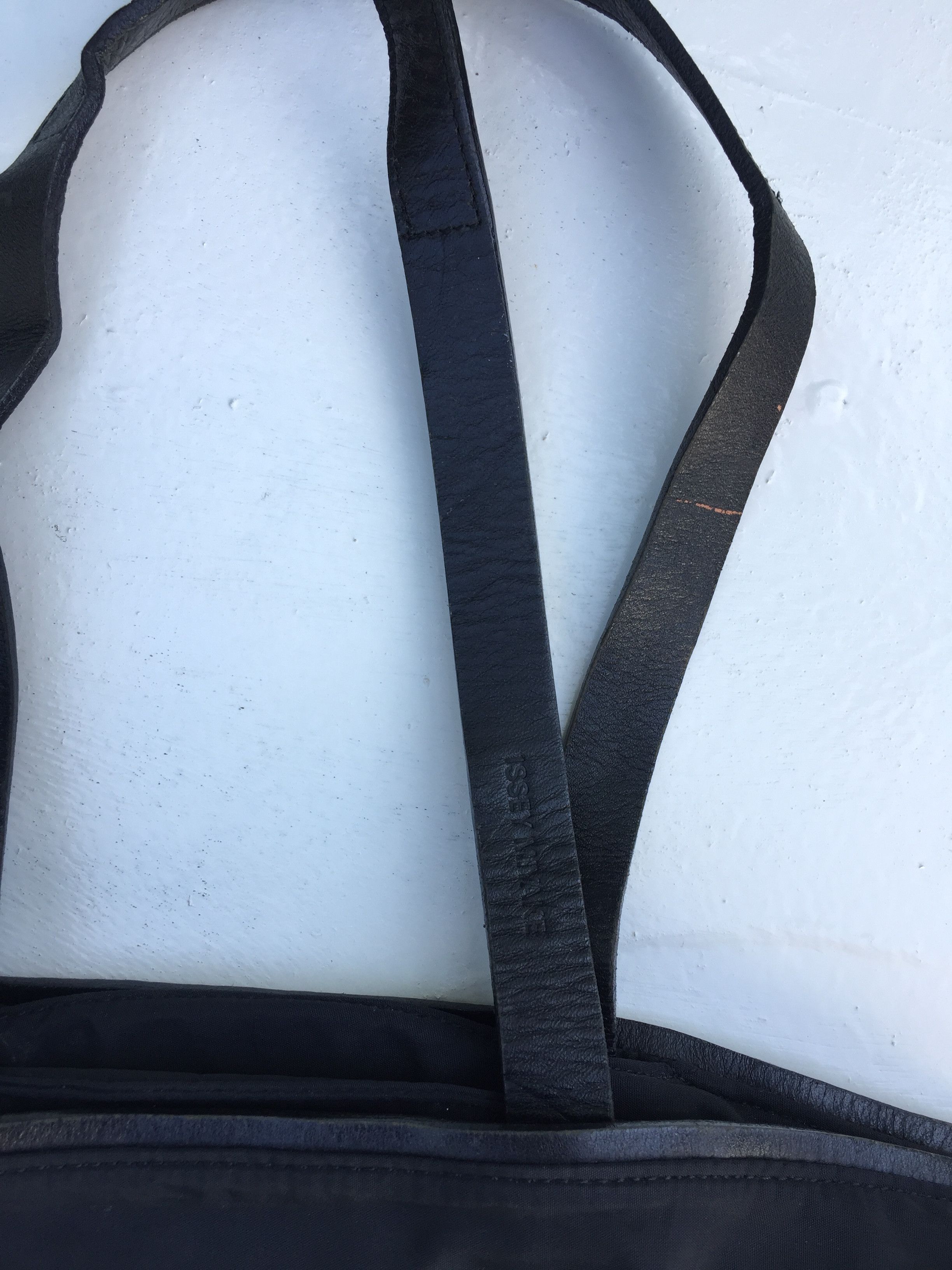 Issey Miyake RARE ISSEY MIYAKE BAG CANVAS GENUINE LEATHER VINTAGE Size ONE SIZE - 16 Thumbnail