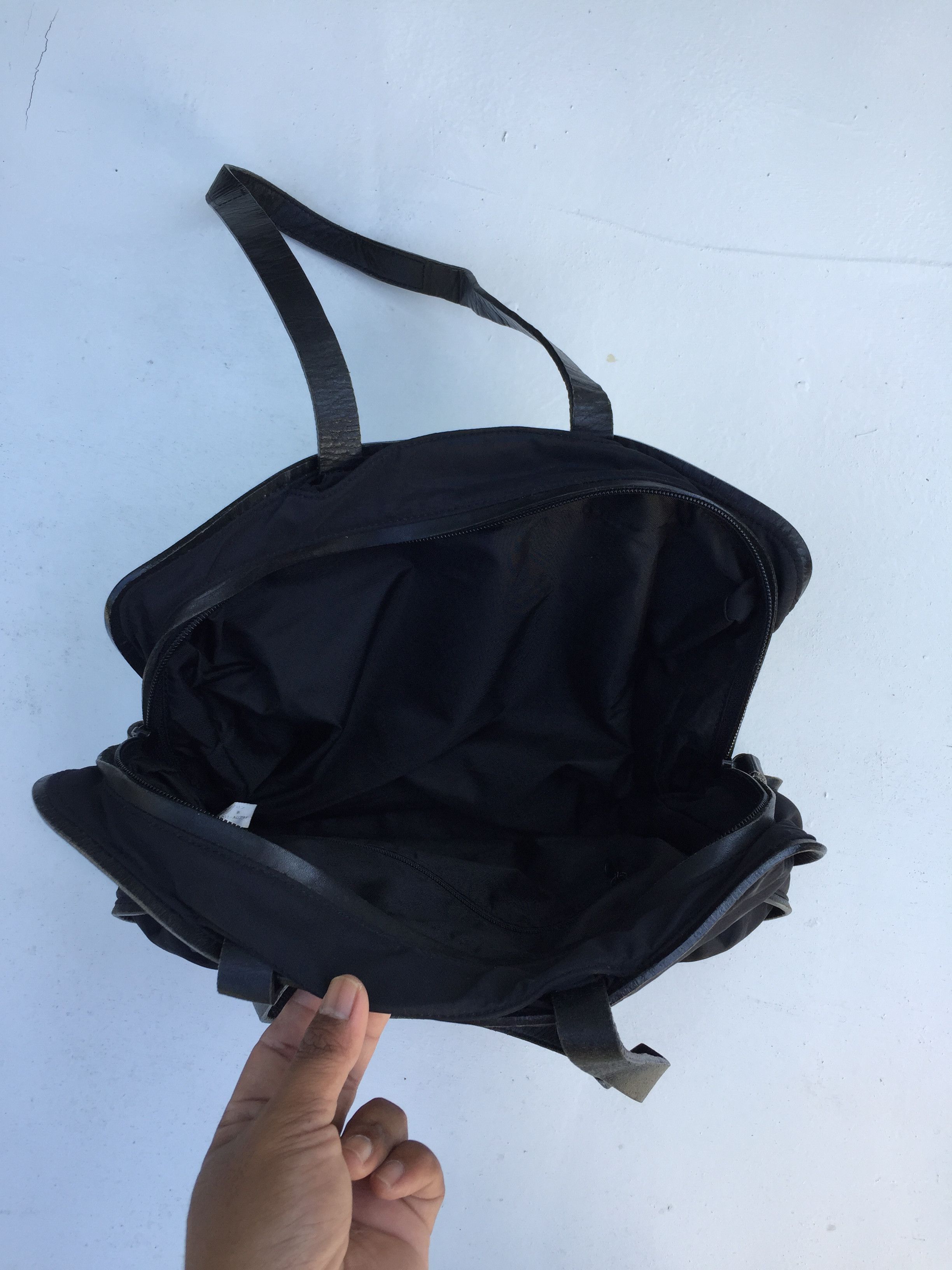Issey Miyake RARE ISSEY MIYAKE BAG CANVAS GENUINE LEATHER VINTAGE Size ONE SIZE - 12 Thumbnail