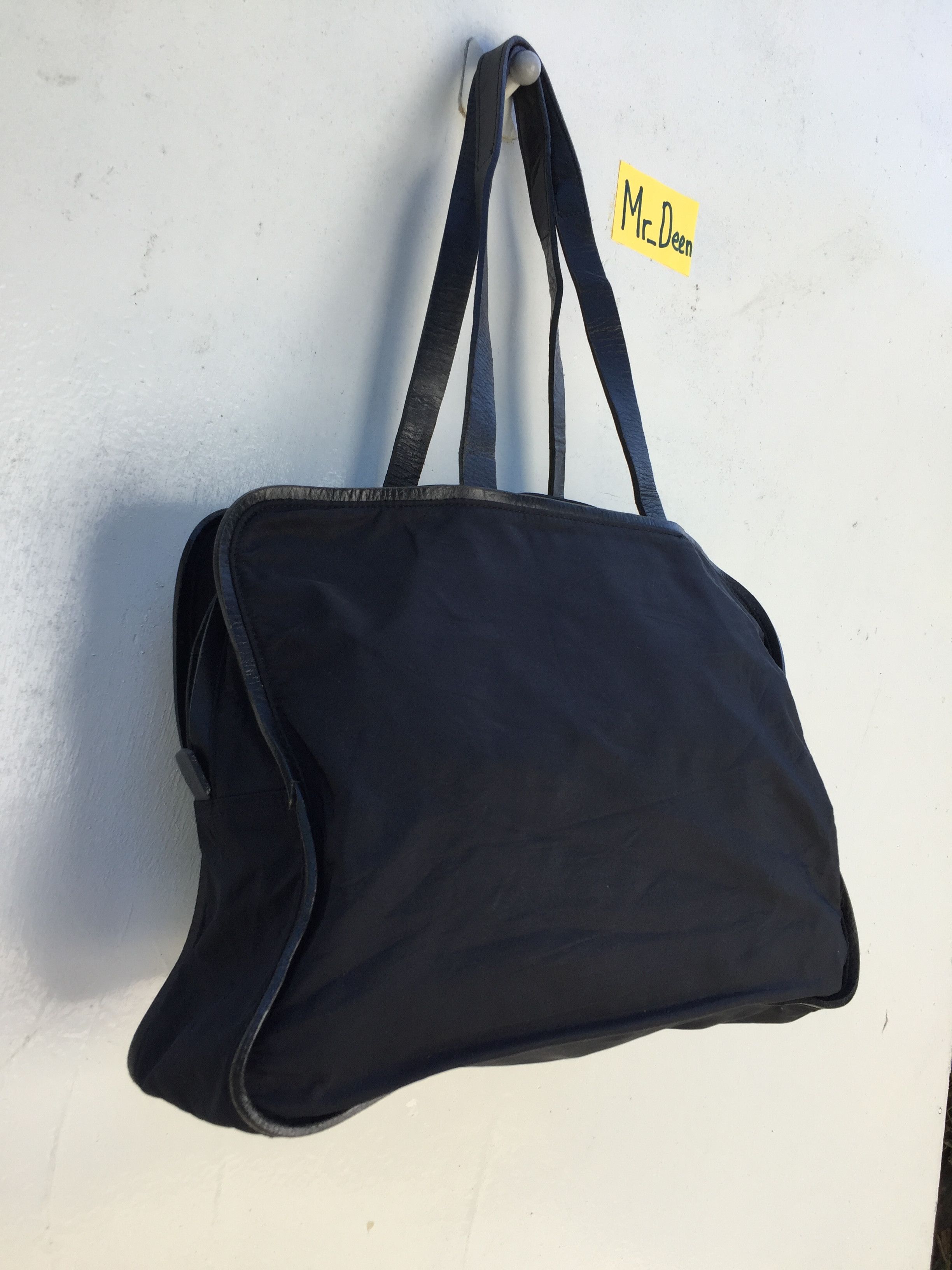 Issey Miyake RARE ISSEY MIYAKE BAG CANVAS GENUINE LEATHER VINTAGE Size ONE SIZE - 2 Thumbnail