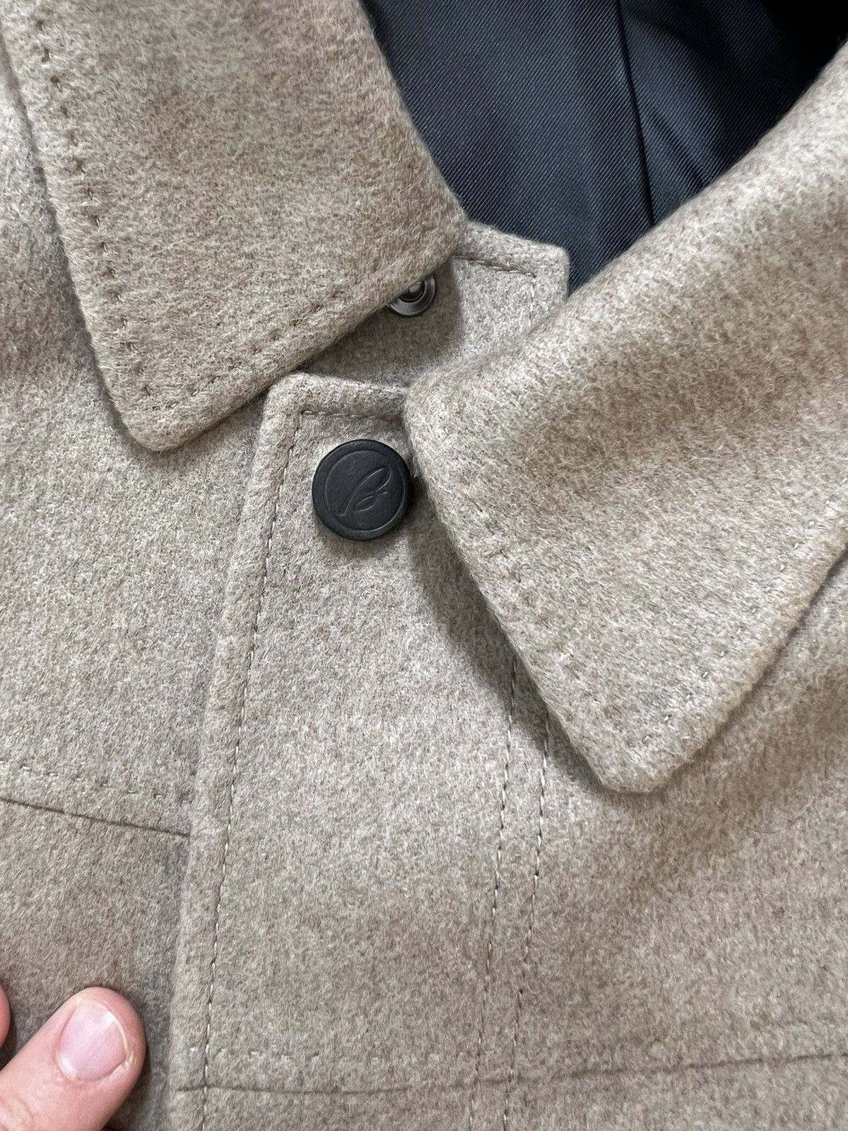 Brioni Brioni Cashmere-Felt Blouson Jacket Neutrals size XXL $5400 Size US XXL / EU 58 / 5 - 8 Thumbnail
