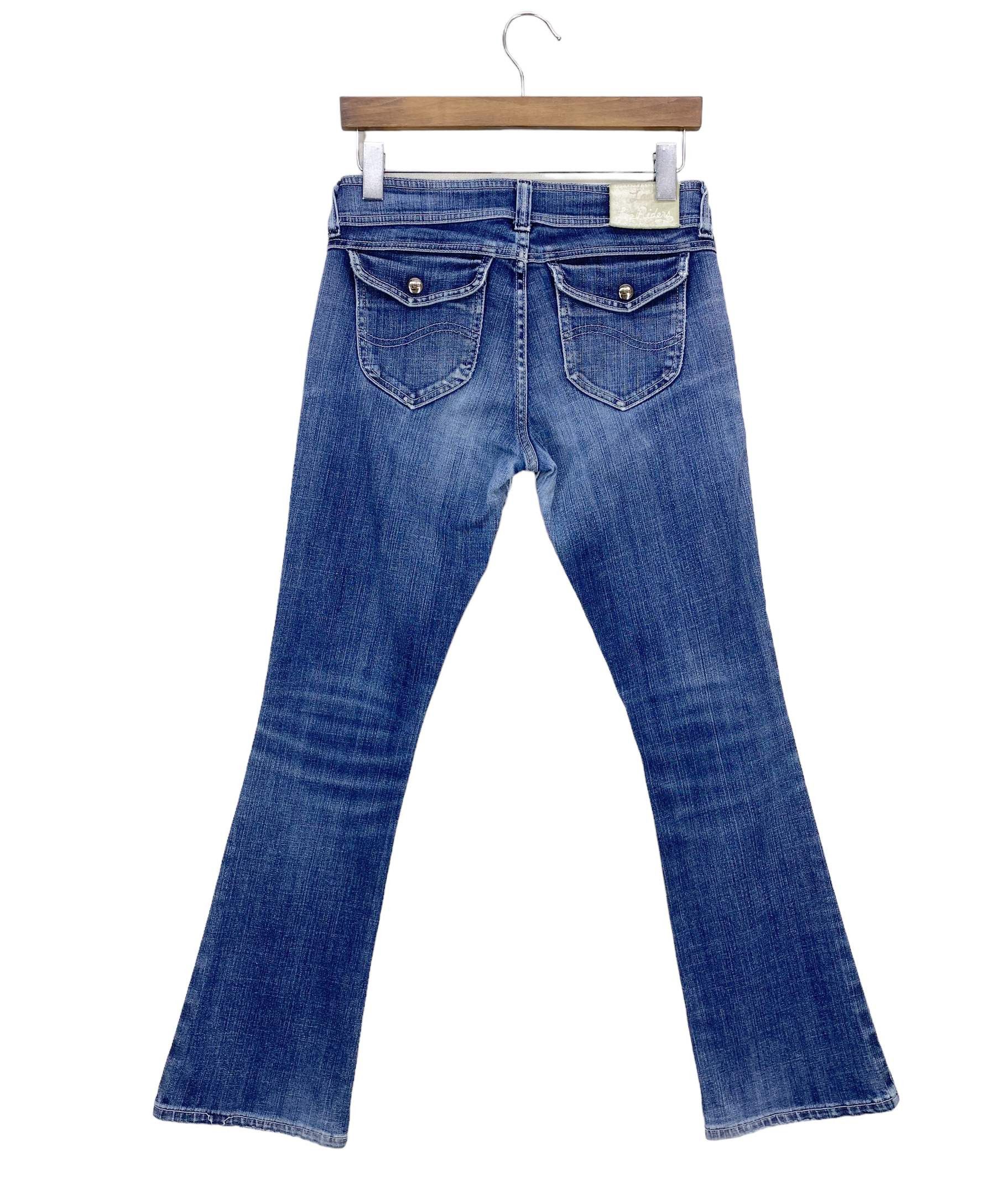 Japanese Brand 90s Lee Riders Distressed Flare Denim Jeans - Japanese Brand Size 29" - 2 Thumbnail