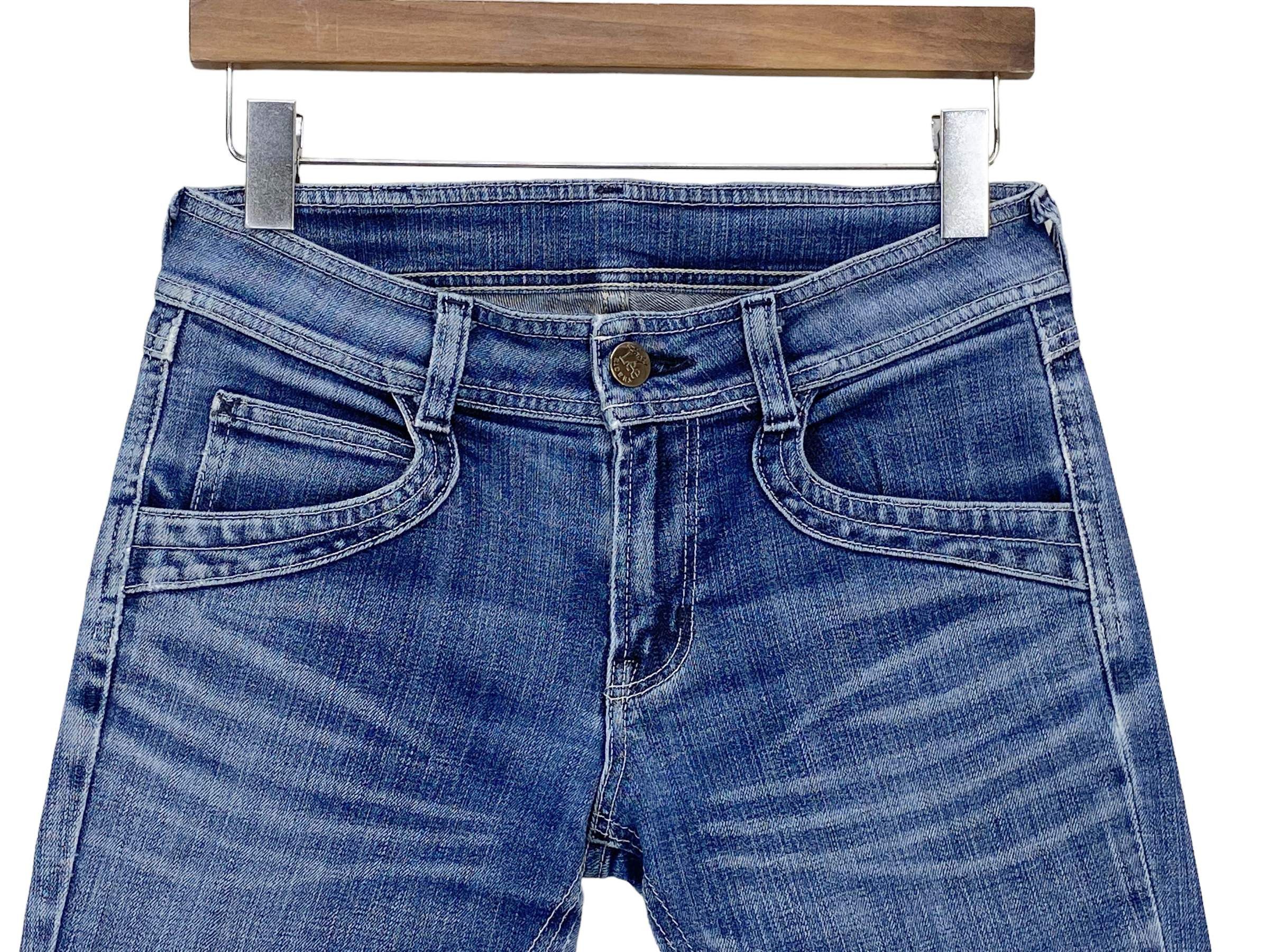 Japanese Brand 90s Lee Riders Distressed Flare Denim Jeans - Japanese Brand Size 29" - 3 Thumbnail