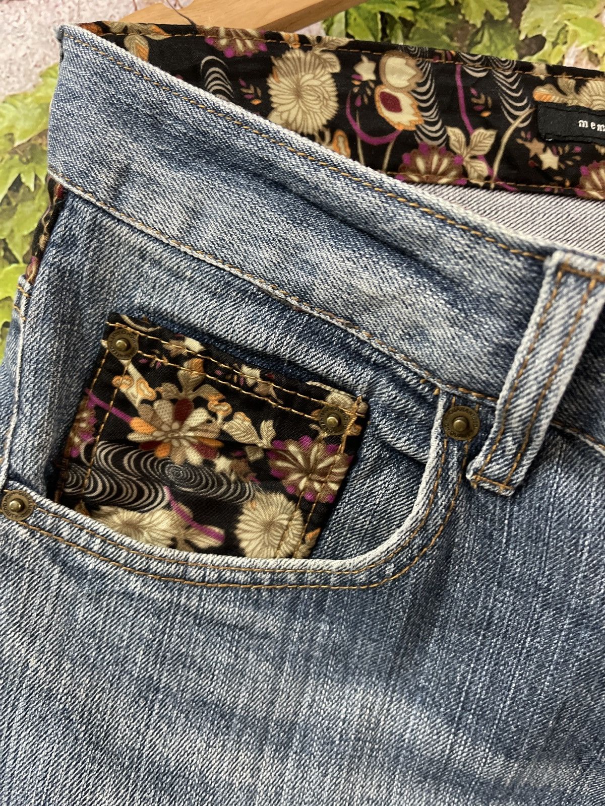 Vintage VINTAGE SUKAJAN KOI FISH EMBROIDERY DENIM VERY RARE Size US 34 / EU 50 - 5 Thumbnail