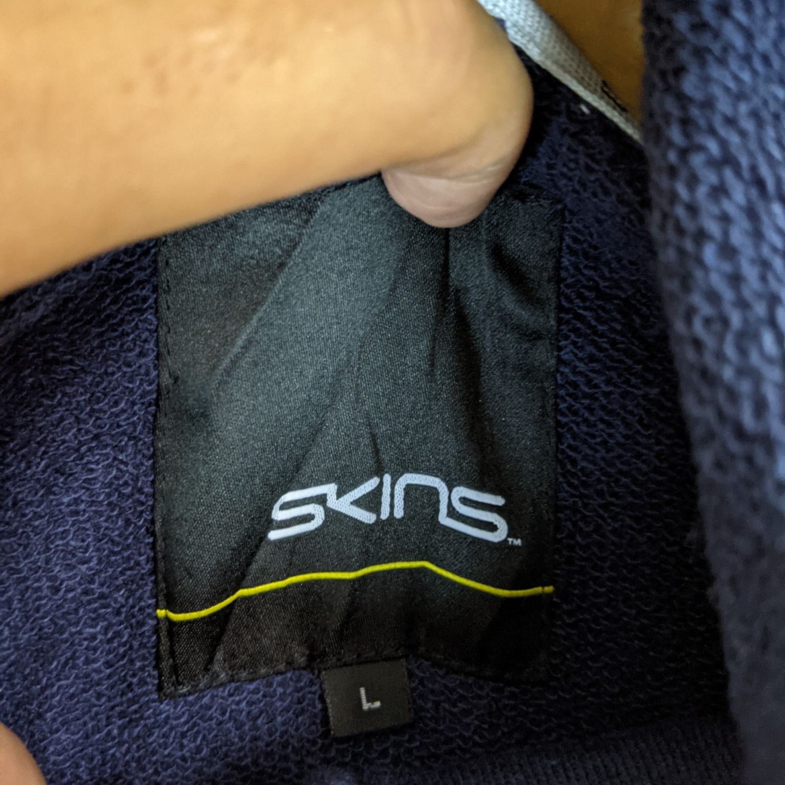 Japanese Brand SKINS Sportswear Plain Hoodie Size US M / EU 48-50 / 2 - 9 Thumbnail