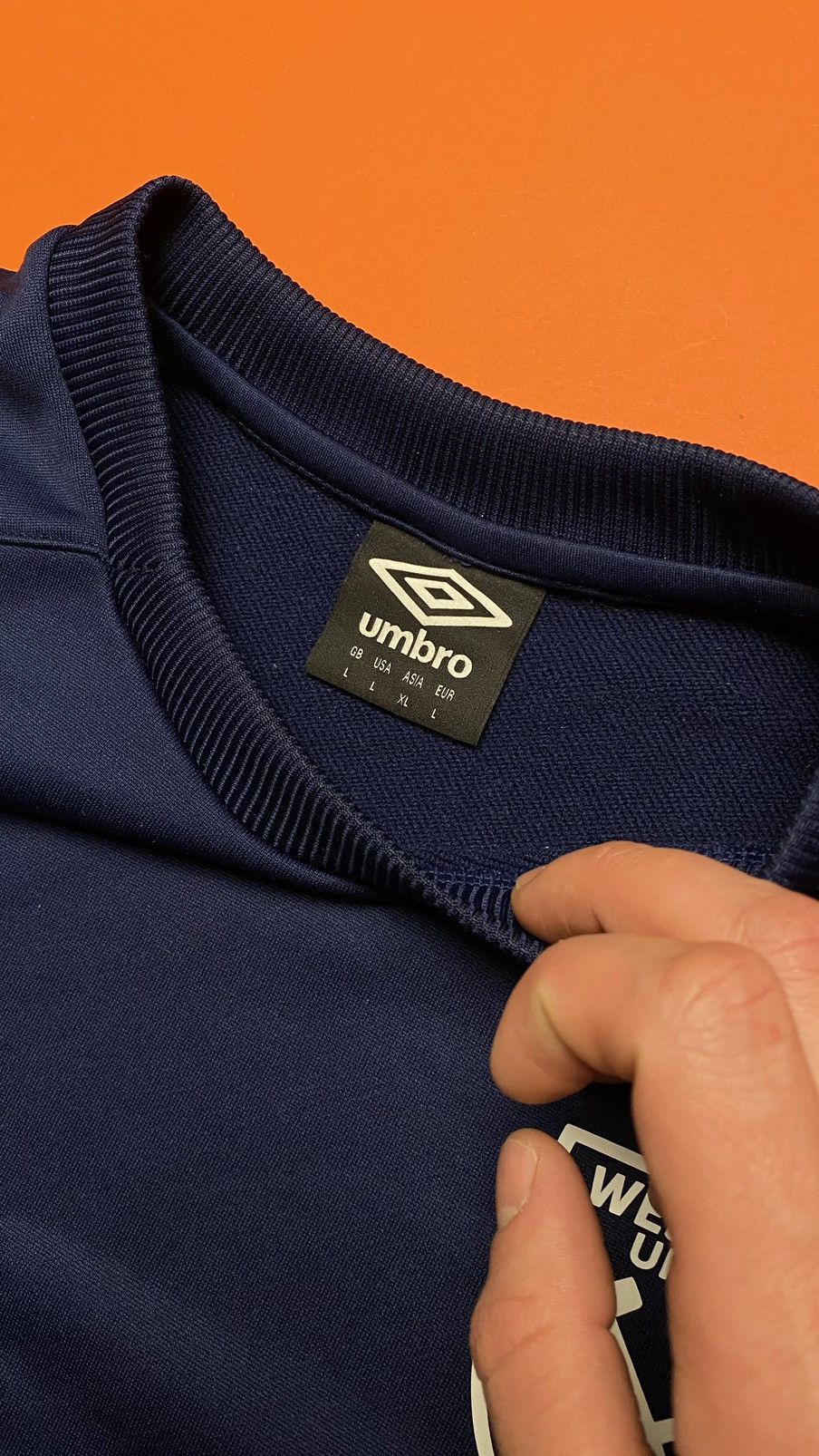 Umbro Wast Ham United FC Umbro sweatshirt Size US L / EU 52-54 / 3 - 4 Thumbnail