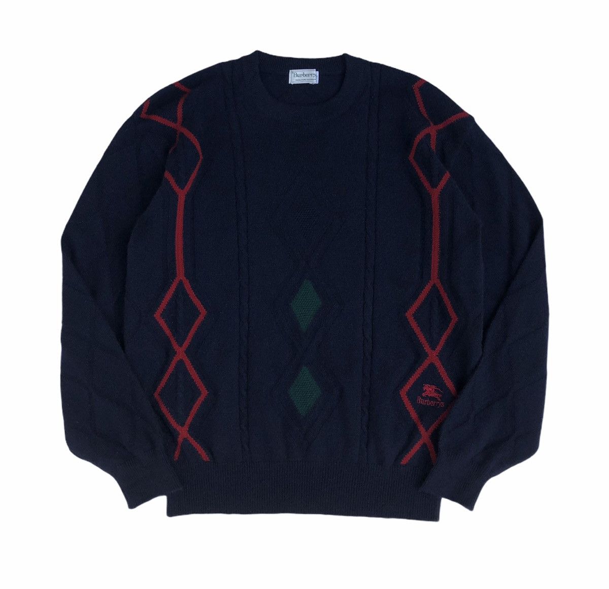 Burberry Burberrys Cashmere Embroidery Logo Knitwear Sweatshirt Size US L / EU 52-54 / 3 - 3 Thumbnail