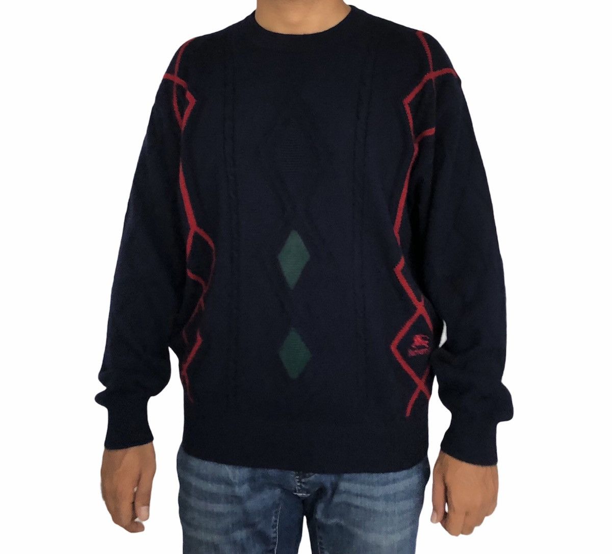 Burberry Burberrys Cashmere Embroidery Logo Knitwear Sweatshirt Size US L / EU 52-54 / 3 - 2 Thumbnail