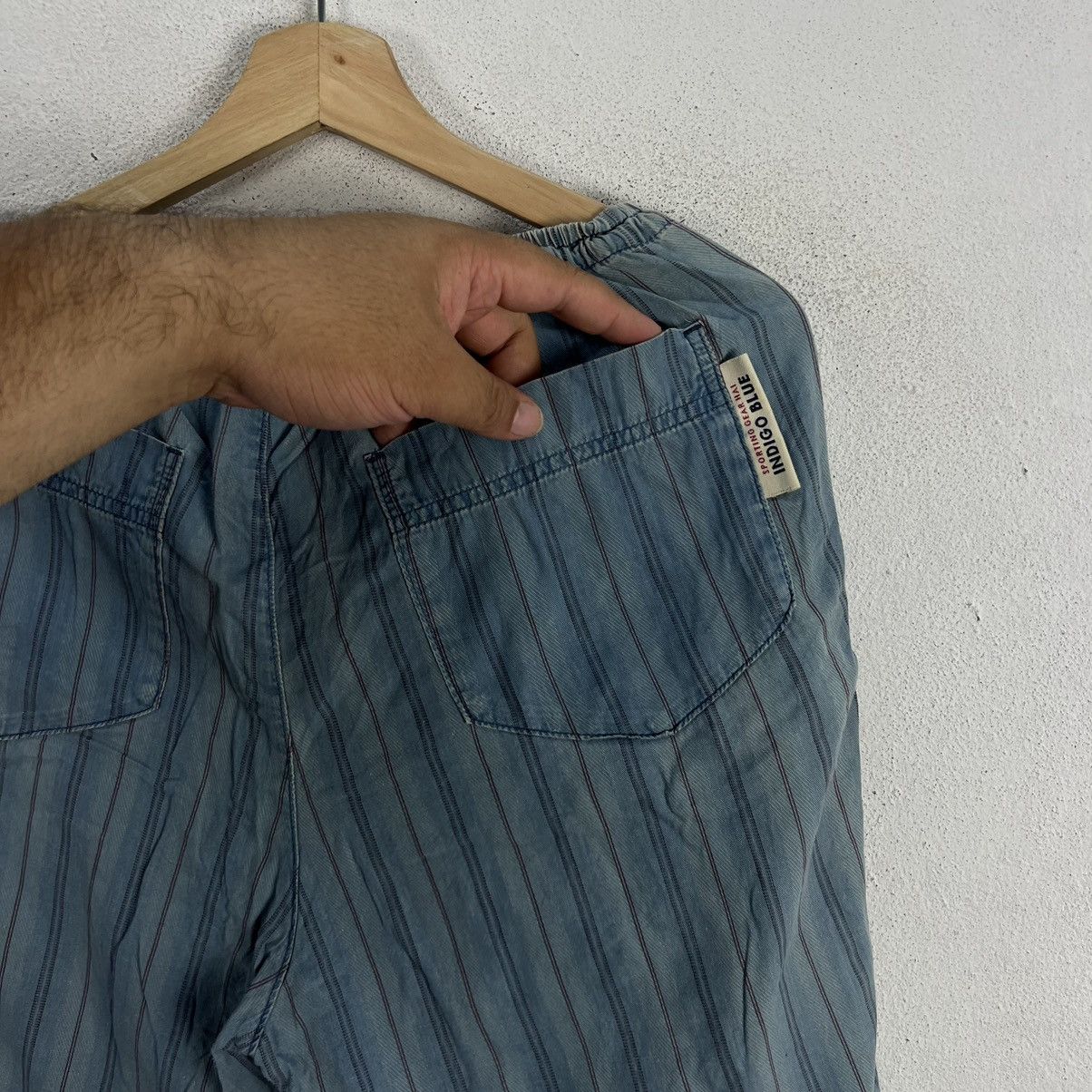 Hai Sporting Gear VINTAGE HAI SPORTING GEAR ISSEY MIYAKE STRIPED PANTS Size US 30 / EU 46 - 9 Thumbnail