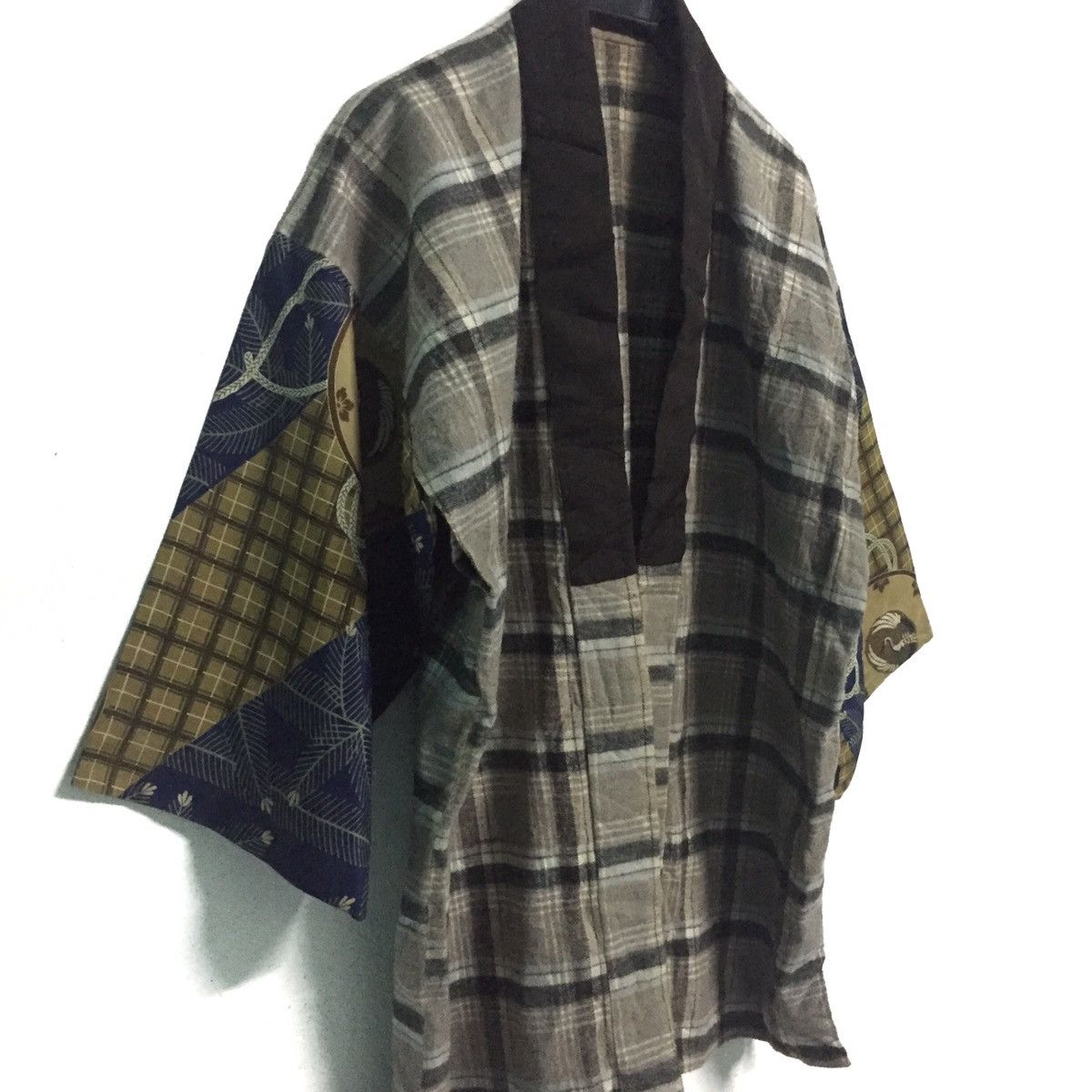 Japanese Brand Kimono Nova Check Patch Sleeve Inspired by Visvim Kapital Size US L / EU 52-54 / 3 - 7 Thumbnail