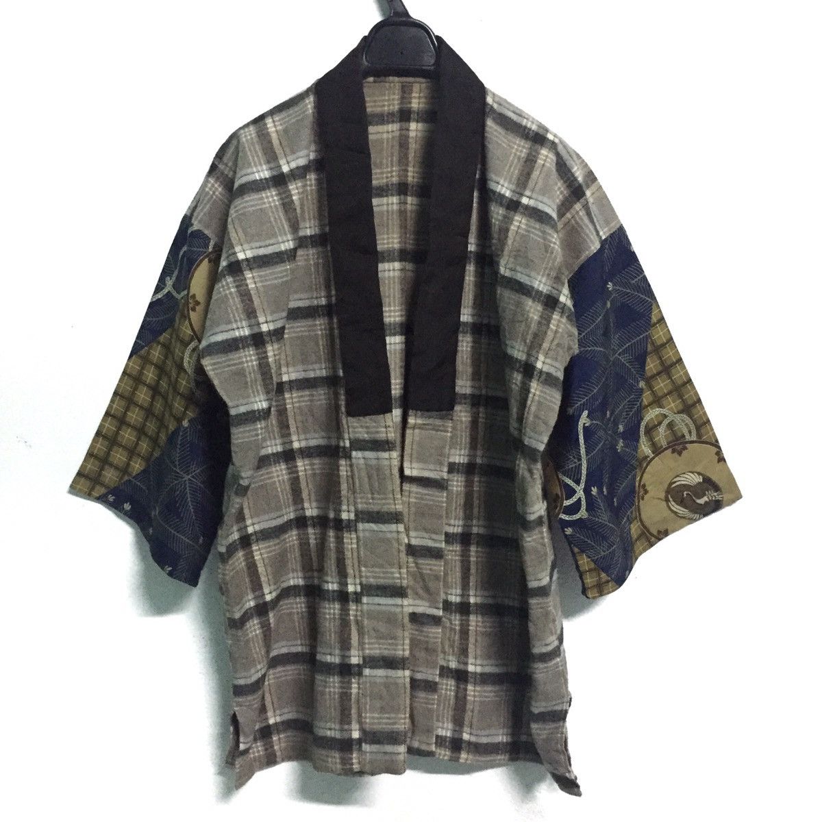 Japanese Brand Kimono Nova Check Patch Sleeve Inspired by Visvim Kapital Size US L / EU 52-54 / 3 - 5 Thumbnail