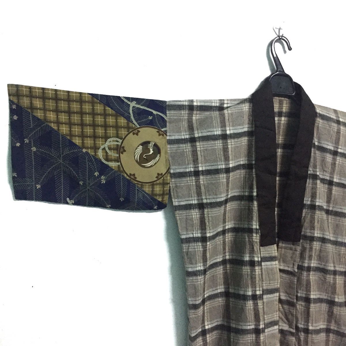 Japanese Brand Kimono Nova Check Patch Sleeve Inspired by Visvim Kapital Size US L / EU 52-54 / 3 - 2 Thumbnail