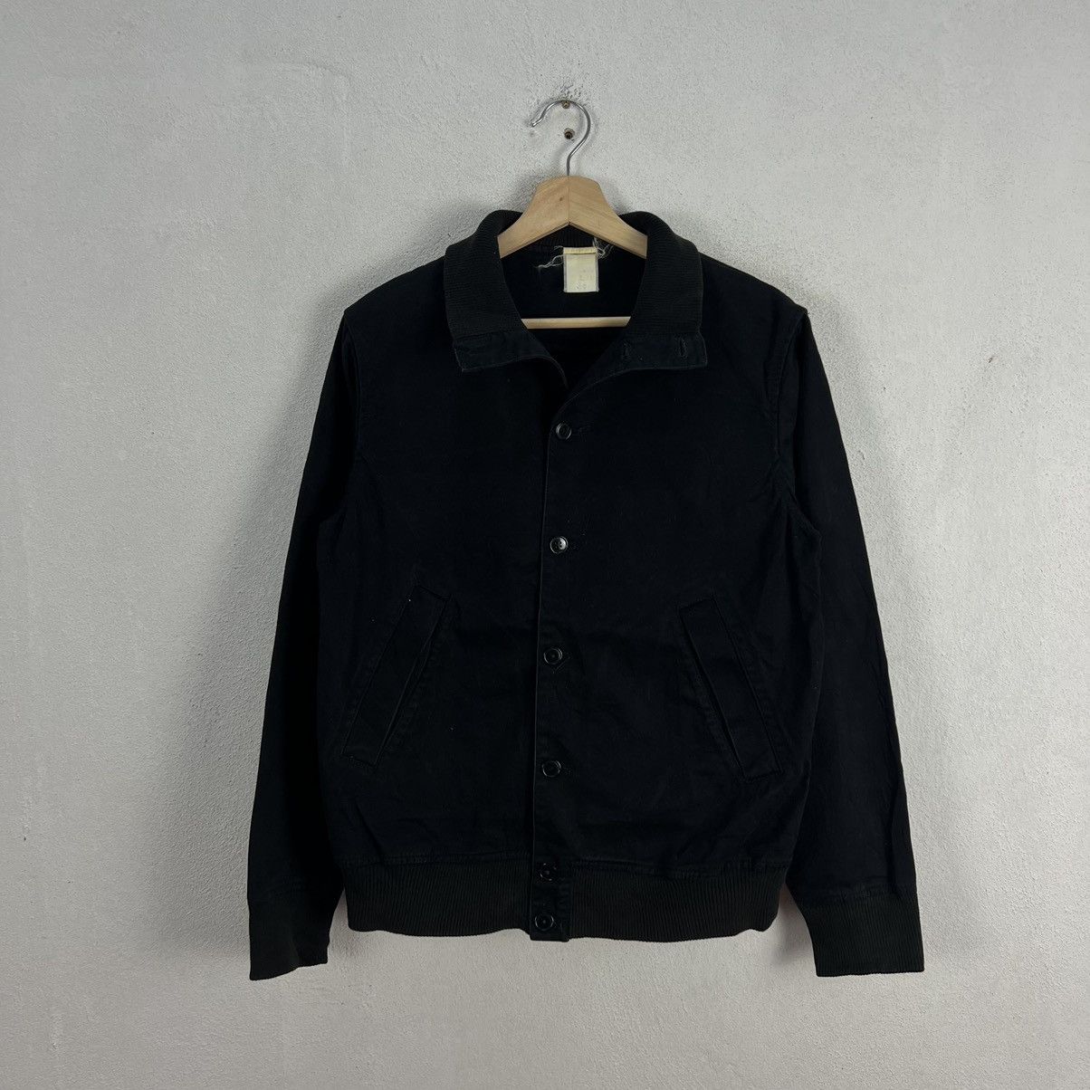 Japanese Brand VINTAGE HIKORY CHORE JACKET BLACK ULTIMATE JAPAN FABRIC Size US M / EU 48-50 / 2 - 4 Thumbnail