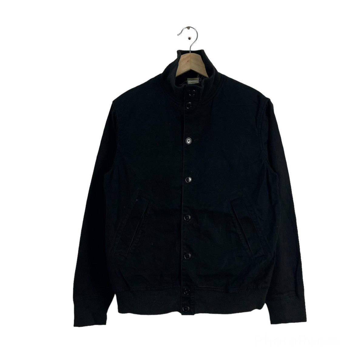 Japanese Brand VINTAGE HIKORY CHORE JACKET BLACK ULTIMATE JAPAN FABRIC Size US M / EU 48-50 / 2 - 1 Thumbnail