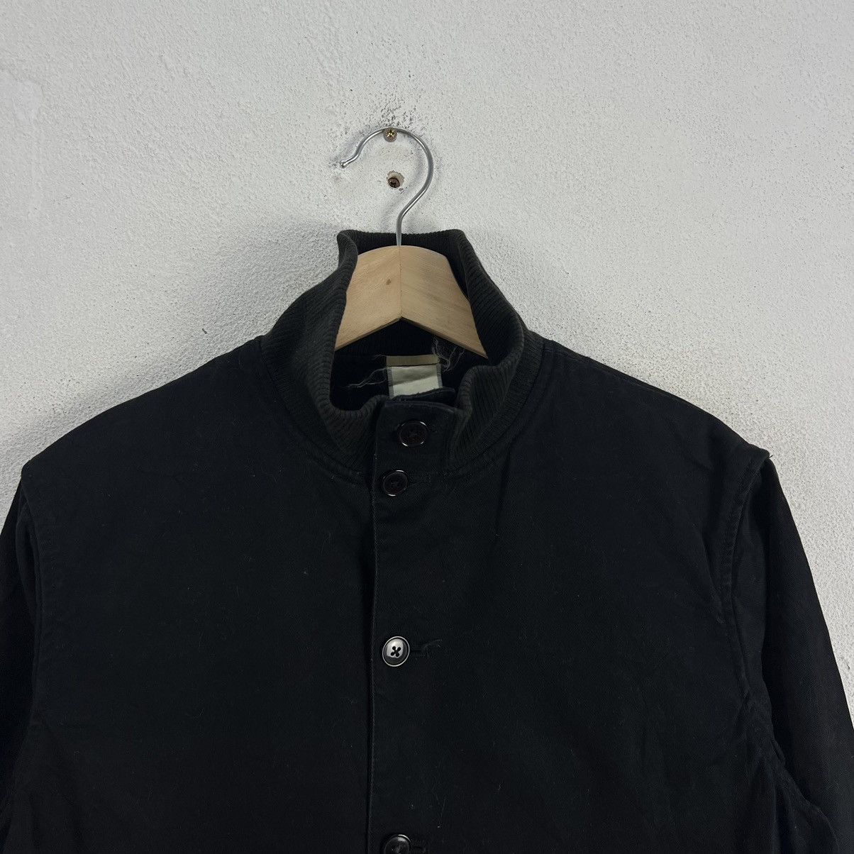 Japanese Brand VINTAGE HIKORY CHORE JACKET BLACK ULTIMATE JAPAN FABRIC Size US M / EU 48-50 / 2 - 3 Thumbnail