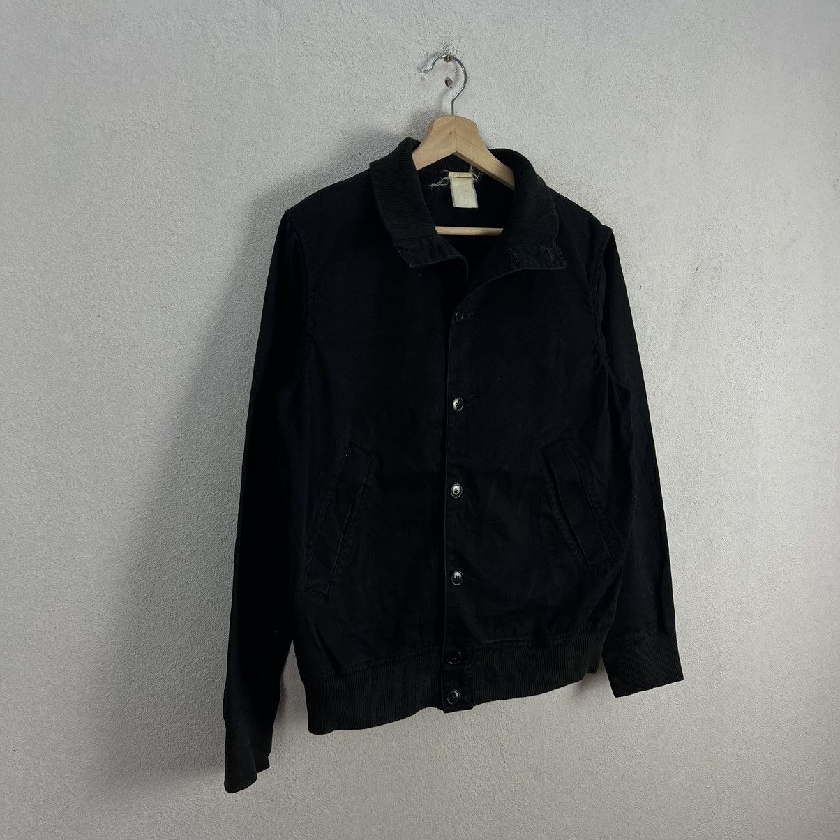 Japanese Brand VINTAGE HIKORY CHORE JACKET BLACK ULTIMATE JAPAN FABRIC Size US M / EU 48-50 / 2 - 5 Thumbnail