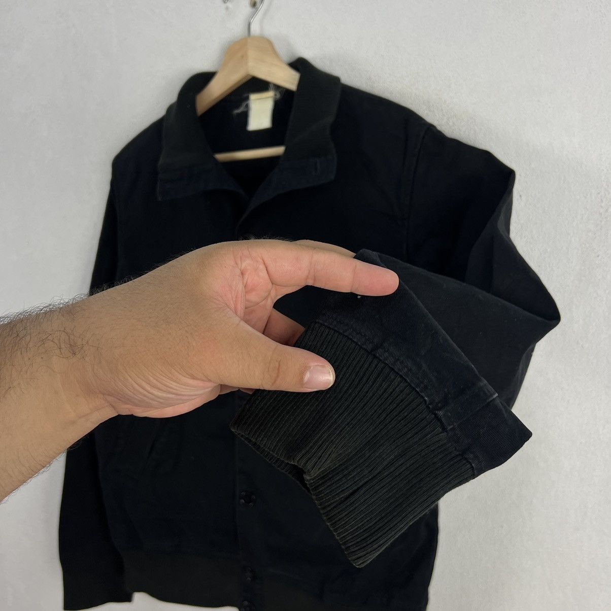 Japanese Brand VINTAGE HIKORY CHORE JACKET BLACK ULTIMATE JAPAN FABRIC Size US M / EU 48-50 / 2 - 7 Thumbnail