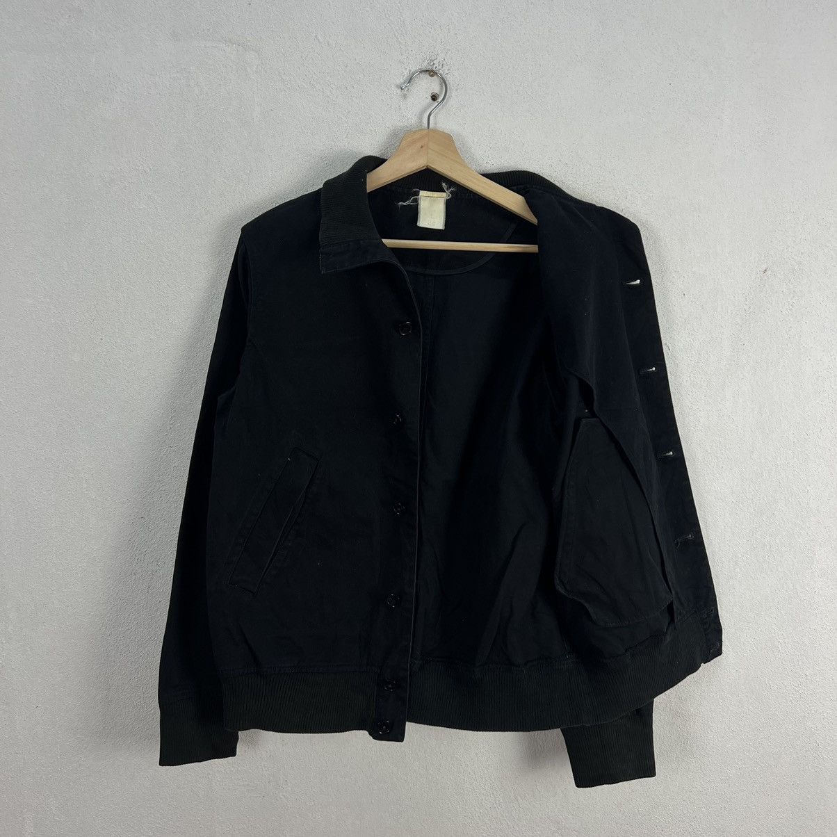 Japanese Brand VINTAGE HIKORY CHORE JACKET BLACK ULTIMATE JAPAN FABRIC Size US M / EU 48-50 / 2 - 9 Thumbnail