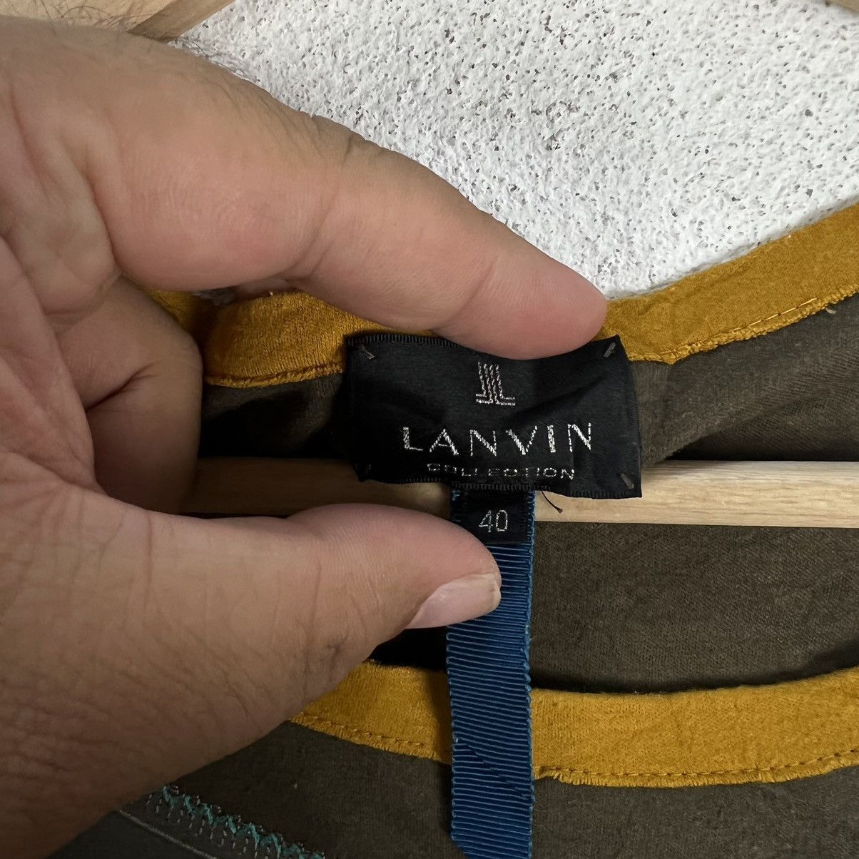 Designer × Japanese Brand LANVIN COLLECTION JAPAN MADE SHORT SLEEVE BIG LOGO Size XS / US 0-2 / IT 36-38 - 7 Thumbnail