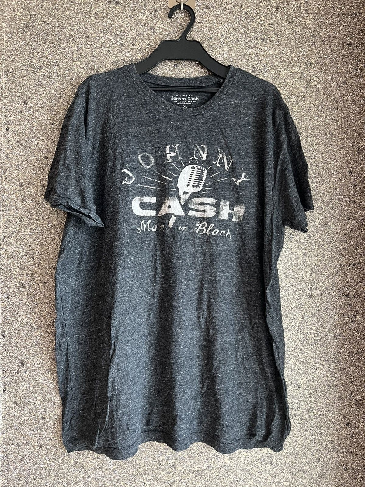 image of Band Tees x Rock Tees Cash Ft84 in Grey, Men's (Size XL)