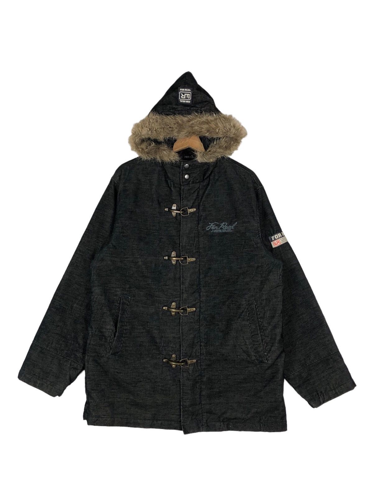 Japanese Brand Japanese Corduroy Hook Clip Hooded Jacket Size US L / EU 52-54 / 3 - 1 Thumbnail