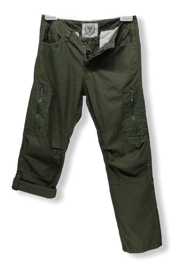 image of Military Freegate Army Vintage Taste Combat Bondage Trousers Pants in Army Green, Men's (Size 31)