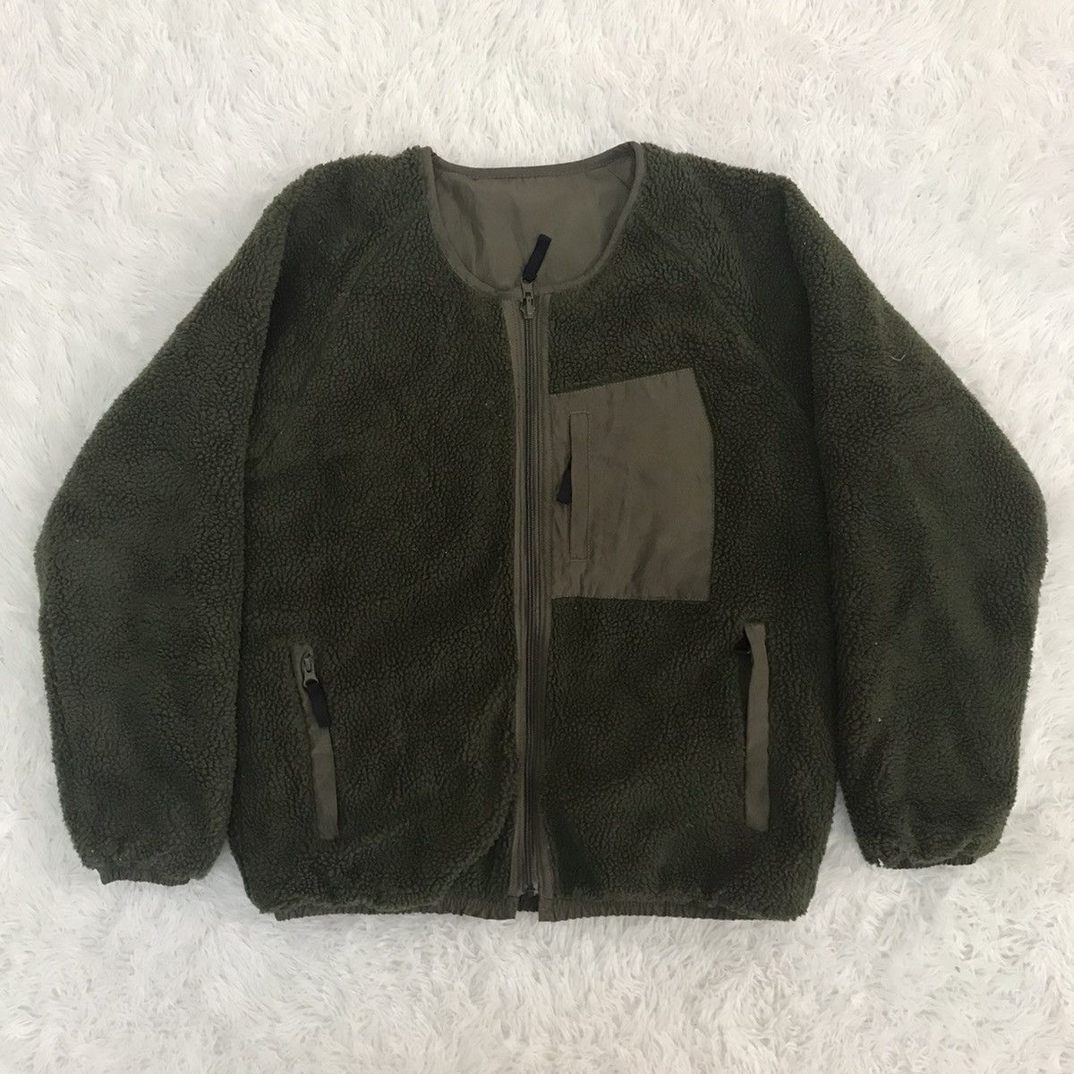 Japanese Brand Univerd72 Union Made Pile Fleece Reverse Jacket Size US M / EU 48-50 / 2 - 1 Thumbnail