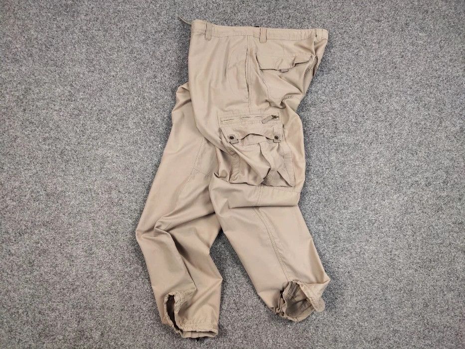 Japanese Brand Vintage 90s Cargo Zip Pants Travis Scott Japan Pocket Beige Size US 34 / EU 50 - 8 Thumbnail