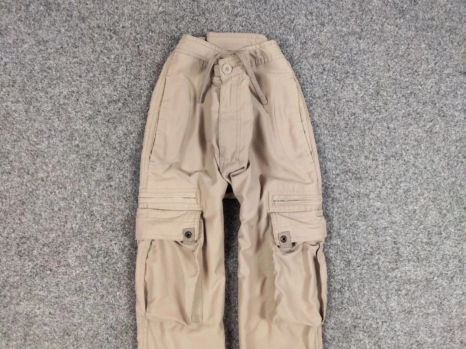 Japanese Brand Vintage 90s Cargo Zip Pants Travis Scott Japan Pocket Beige Size US 34 / EU 50 - 3 Thumbnail