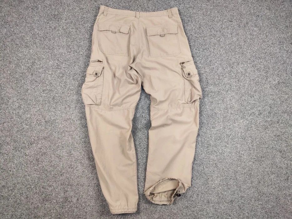 Japanese Brand Vintage 90s Cargo Zip Pants Travis Scott Japan Pocket Beige Size US 34 / EU 50 - 7 Thumbnail