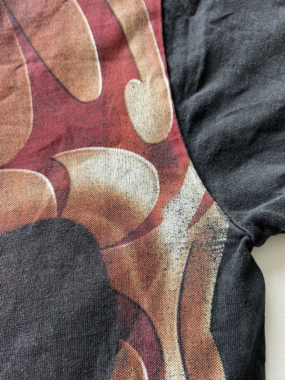 Band Tees Vintage 90s Skull Bones Black Faded Tee (Harley Davidson) Size US S / EU 44-46 / 1 - 6 Thumbnail