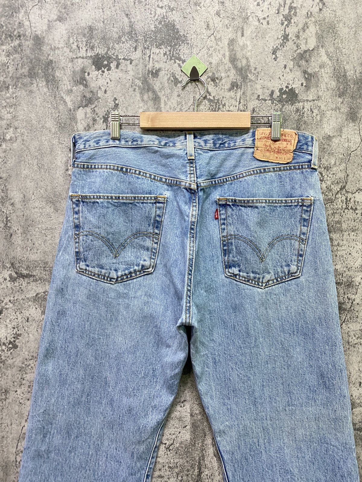 Levi's × Vintage Vintage 90s LEVIS 501 Distressed Jeans - L75 Size US 35 - 11 Thumbnail