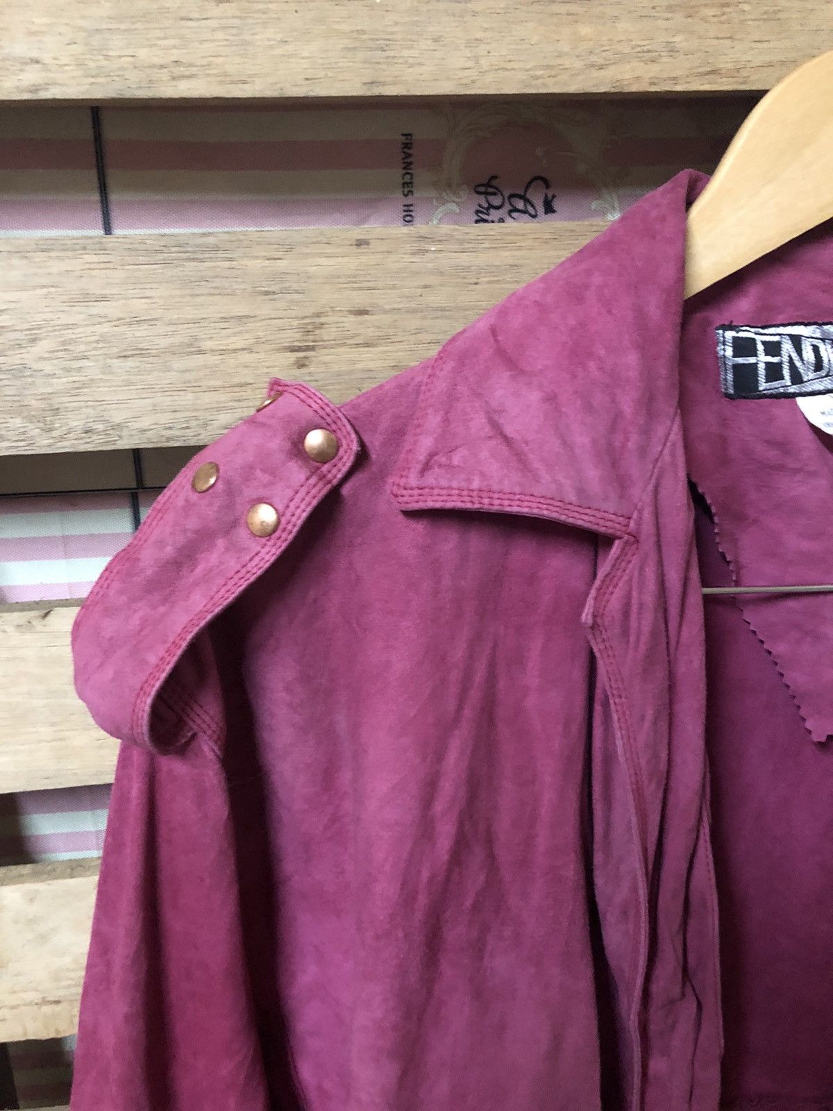 Fendi TRUE VINTAGE 1973 🔥FENDISSIME BUTTONLESS LEATHER JACKET Size US S / EU 44-46 / 1 - 4 Thumbnail