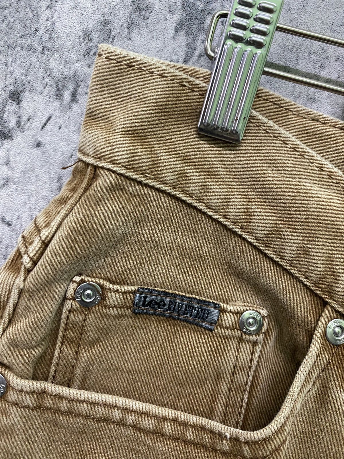 Lee × Vintage Vintage 90s LEE RIVETED Jeans Pants Made in USA Size US 30 / EU 46 - 9 Thumbnail