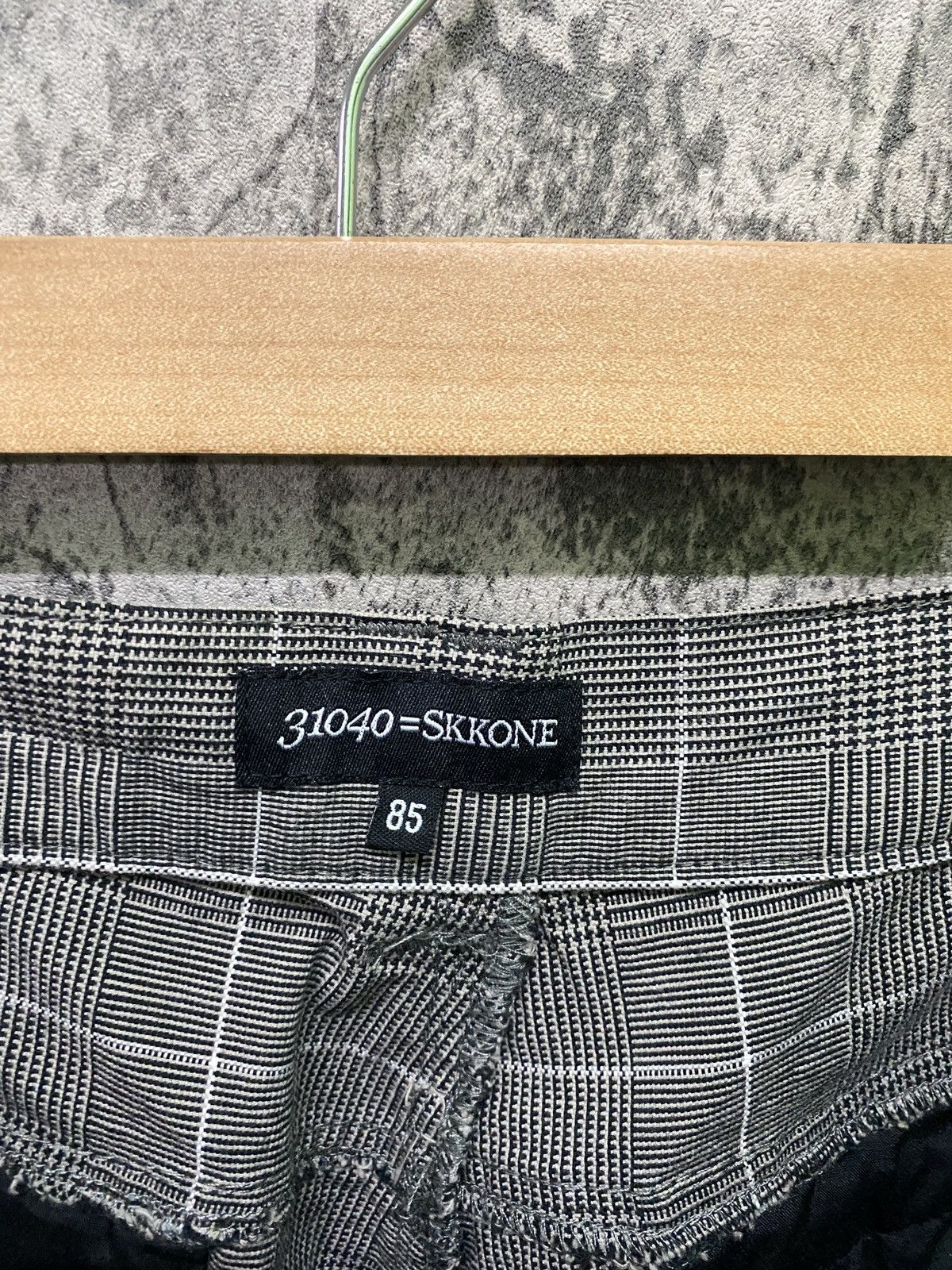 Japanese Brand 31040=SKKONE Cargo Multipocket Checked Bondage Style Pant Size US 34 / EU 50 - 15 Thumbnail