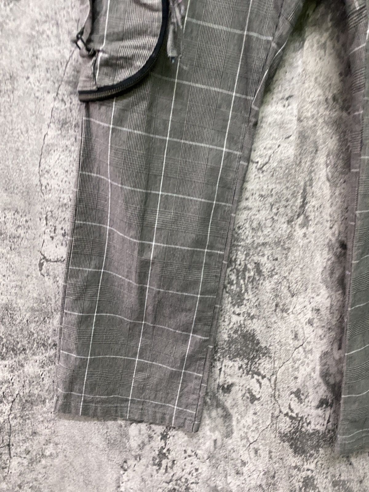 Japanese Brand 31040=SKKONE Cargo Multipocket Checked Bondage Style Pant Size US 34 / EU 50 - 6 Thumbnail