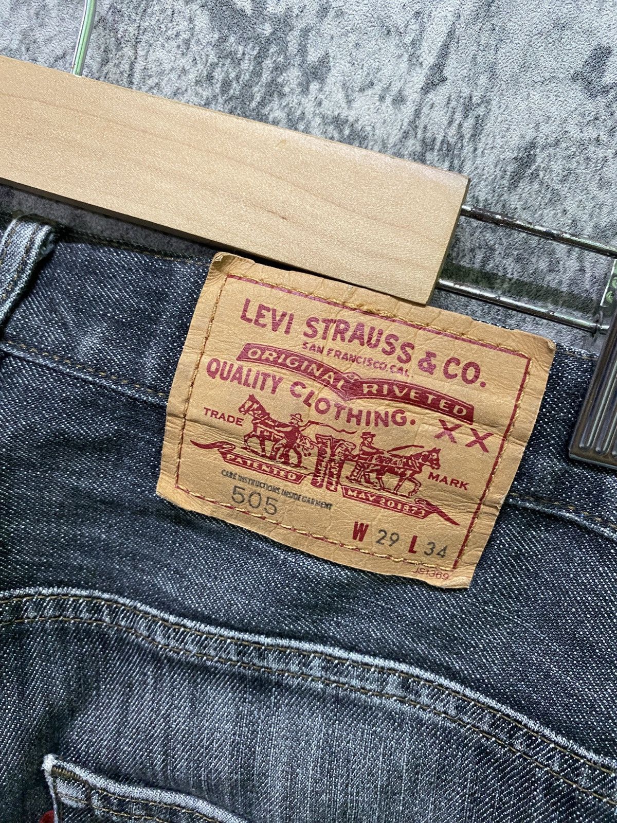 Levi's Vintage 90s 505 Levi's Black Faded Denim Jeans Size US 28 / EU 44 - 20 Thumbnail