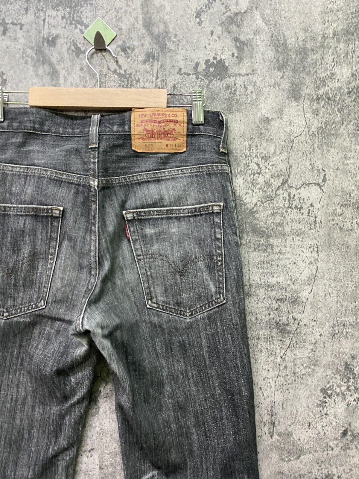 Levi's Vintage 90s 505 Levi's Black Faded Denim Jeans Size US 28 / EU 44 - 14 Thumbnail