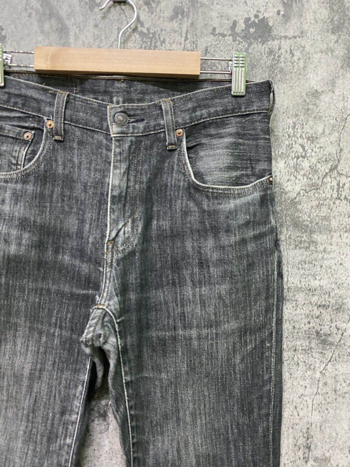 Levi's Vintage 90s 505 Levi's Black Faded Denim Jeans Size US 28 / EU 44 - 5 Thumbnail