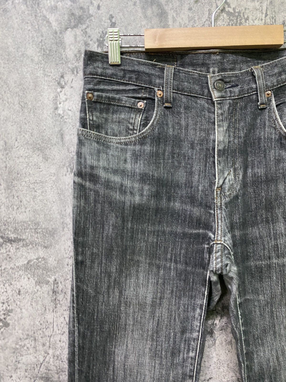 Levi's Vintage 90s 505 Levi's Black Faded Denim Jeans Size US 28 / EU 44 - 4 Thumbnail