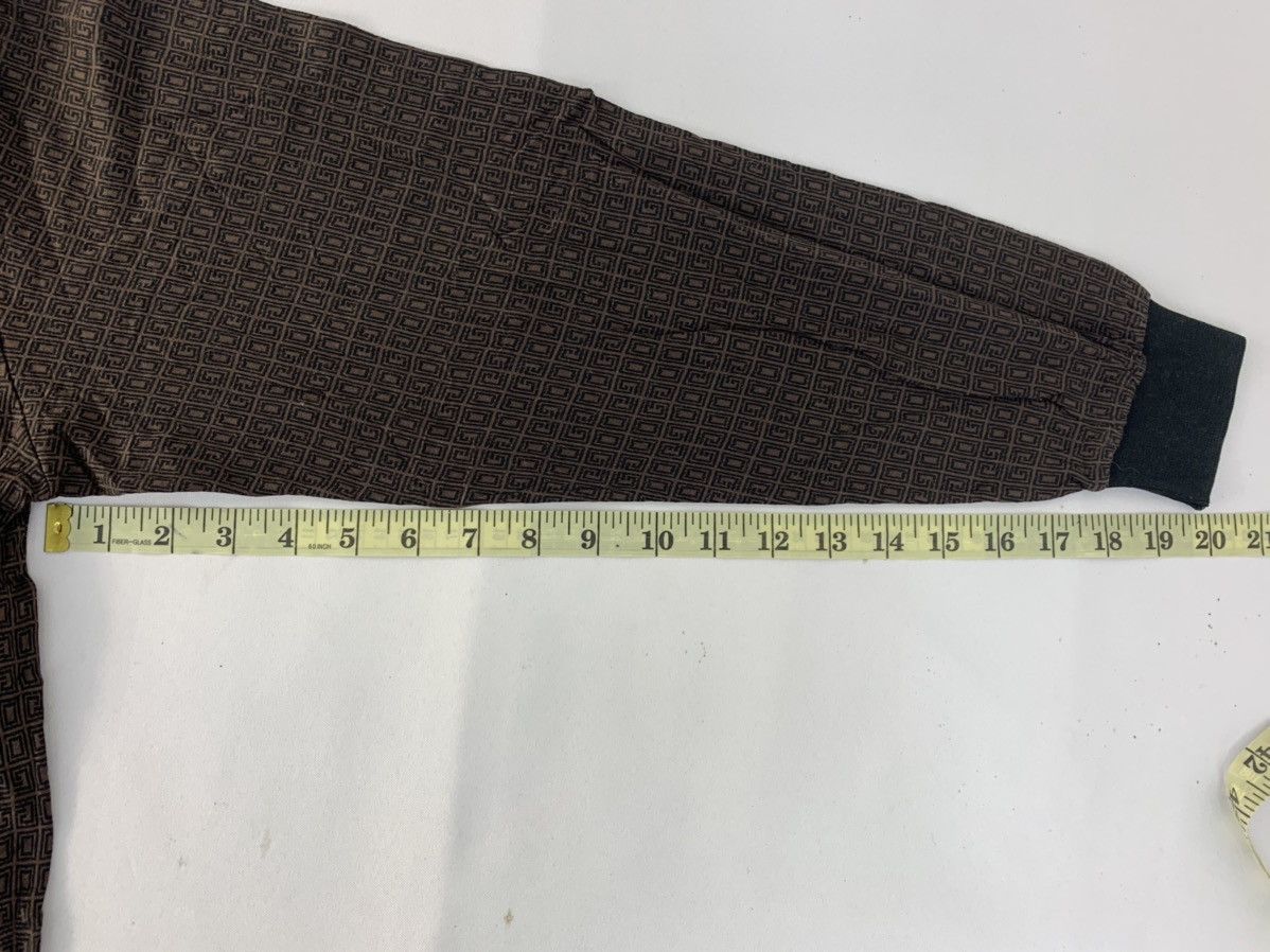 Vintage Nova Check Monogram Pocket Long sleeve Polo Tee D515 Size US L / EU 52-54 / 3 - 9 Thumbnail