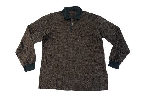 Nova Check Monogram Pocket Long sleeve Polo Tee D515