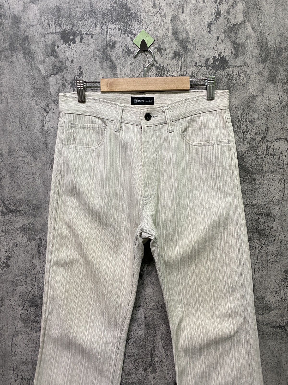 Designer × Japanese Brand Japan Made ROOT THREE Hickory Pinstriped Pants Size US 29 - 3 Thumbnail