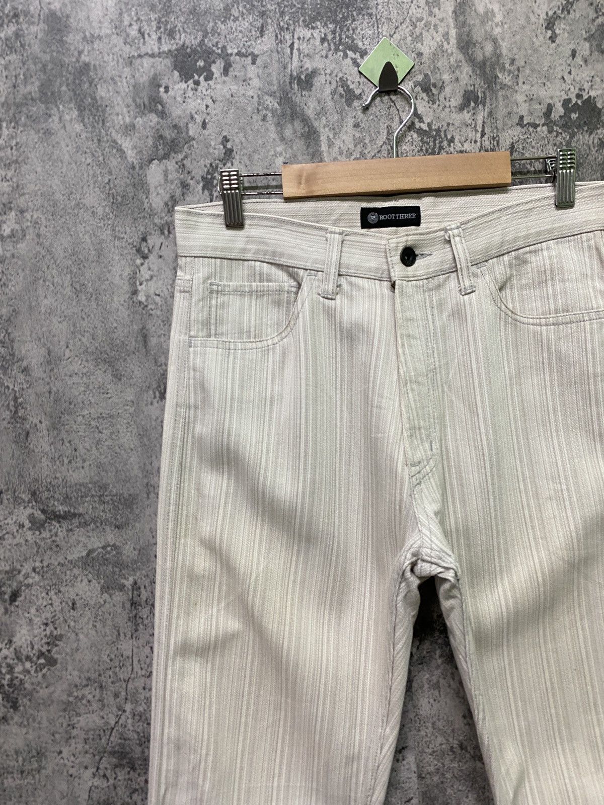 Designer × Japanese Brand Japan Made ROOT THREE Hickory Pinstriped Pants Size US 29 - 4 Thumbnail