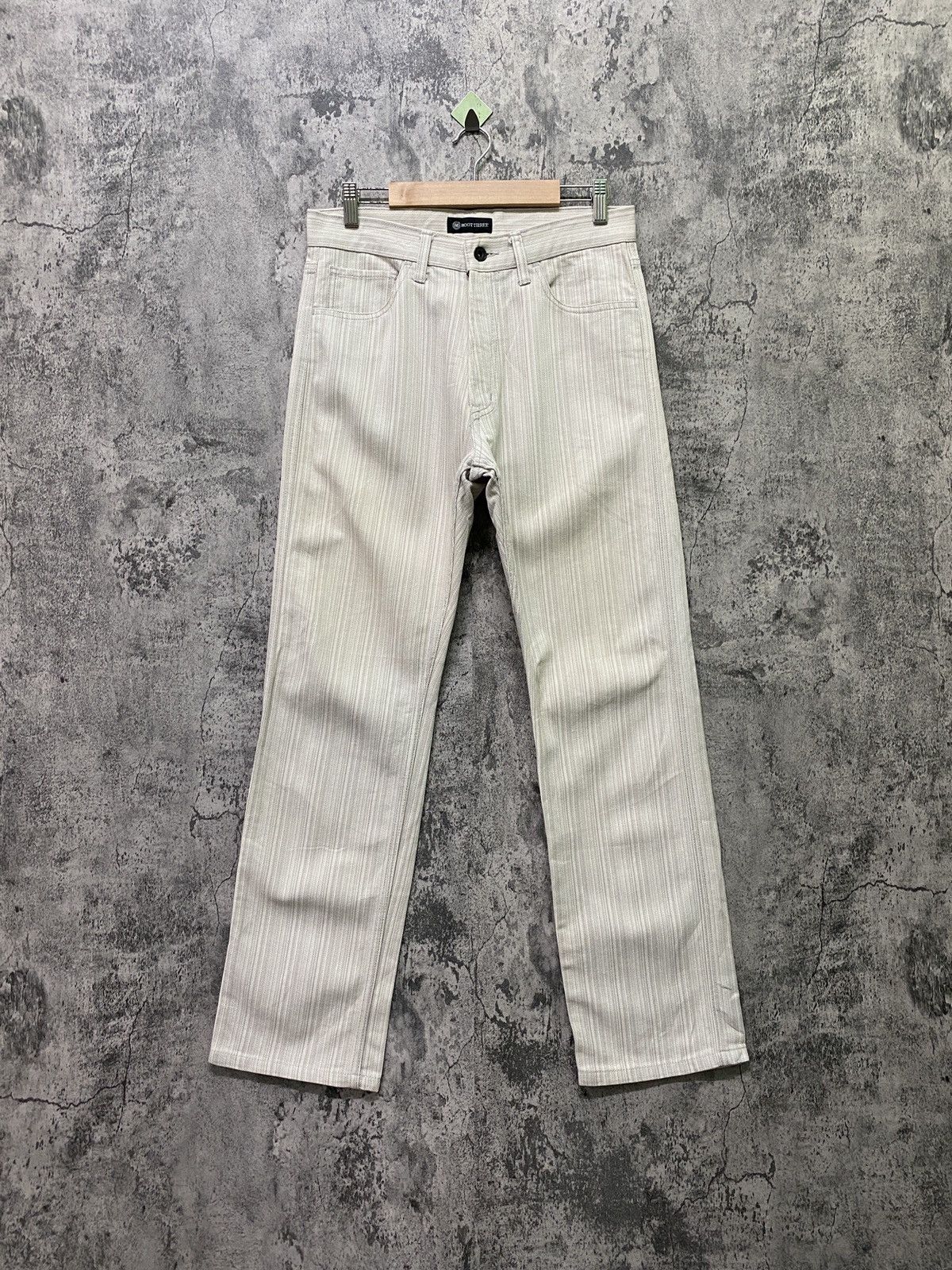 Designer × Japanese Brand Japan Made ROOT THREE Hickory Pinstriped Pants Size US 29 - 1 Thumbnail